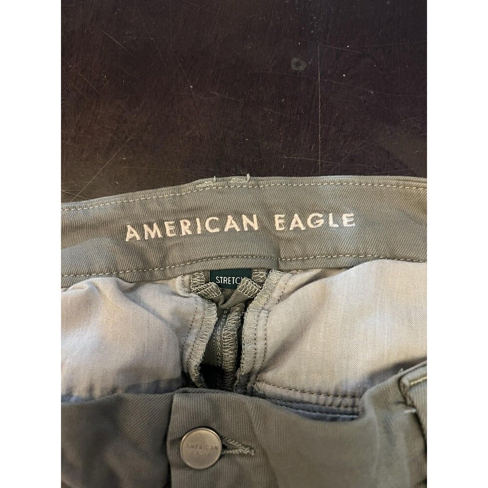 American Eagle Outfitters Pants Womens 4 Green Convertible Stretch Twill Khakis - Picture 10 of 13